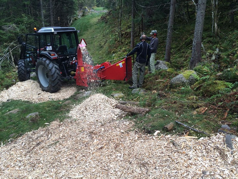 Grønntjernløypa: Fliskutteren i gang igjen – Harald Martinsen og Erik Hannemann. Foto: Lene Li Dragland