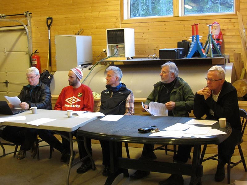 Styret: Olaf Godli, Eirik Formo, Tore Heldrup Rasmussen, Stein Oppen og Jarle Sundelin. Foto: Lene Li Dragland