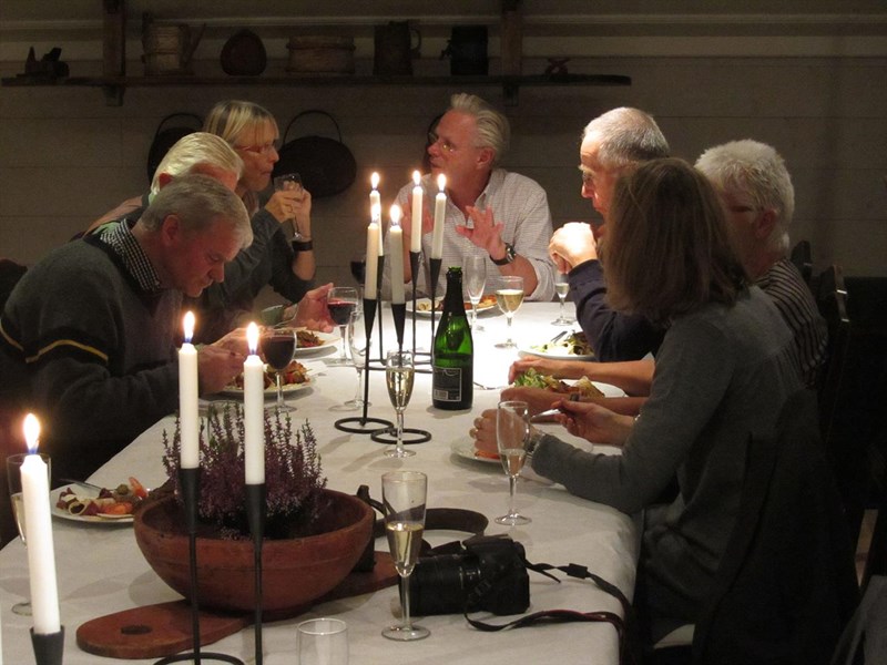 Tore Gullen, Arild Schultz og Mette, Peter Paaske, Morten Juell, Bibbi Juell, Terese Paaske. Foto: Nina Grønnestad Heldrup