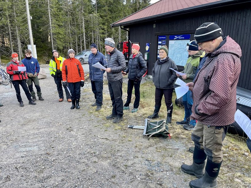 Elise Caspersen, Casper Arnesen, Olaf Godli, Anne-Kirsten Stensby, Lasse Holmen, Tore Heldrup Rasmussen, Nina Grønnestad Heldrup, Hege Godli, Petter Godli og Haakon Kalvsjøhagen. Foto: Lene Li Dragland