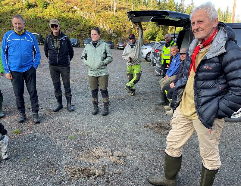 Arnfinn Strålberg, Jakob Skogseid, Vilde Haarsaker, Knut Myrås, Stiand Hauger, Roy Abrahamsen, Bård Hauger og Anders Heger. Foto: Lene Li Dragland