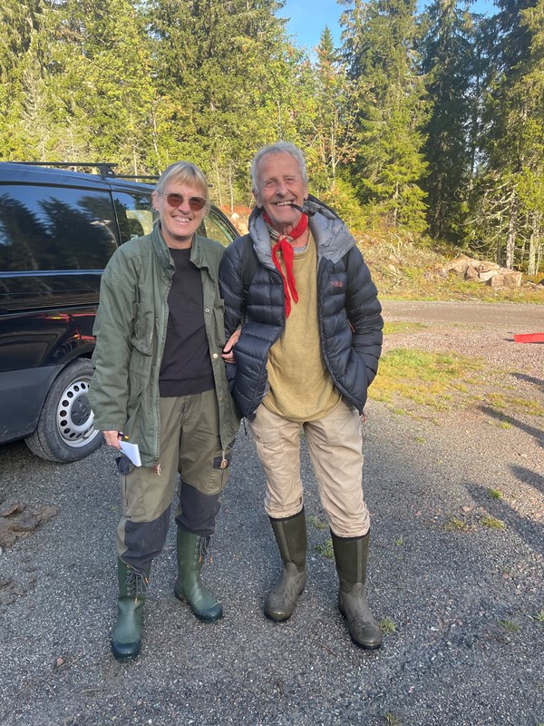 Manntallsfører Lene Li Dragland og Anders Heger. Foto: Nina Grønnestad Heldrup