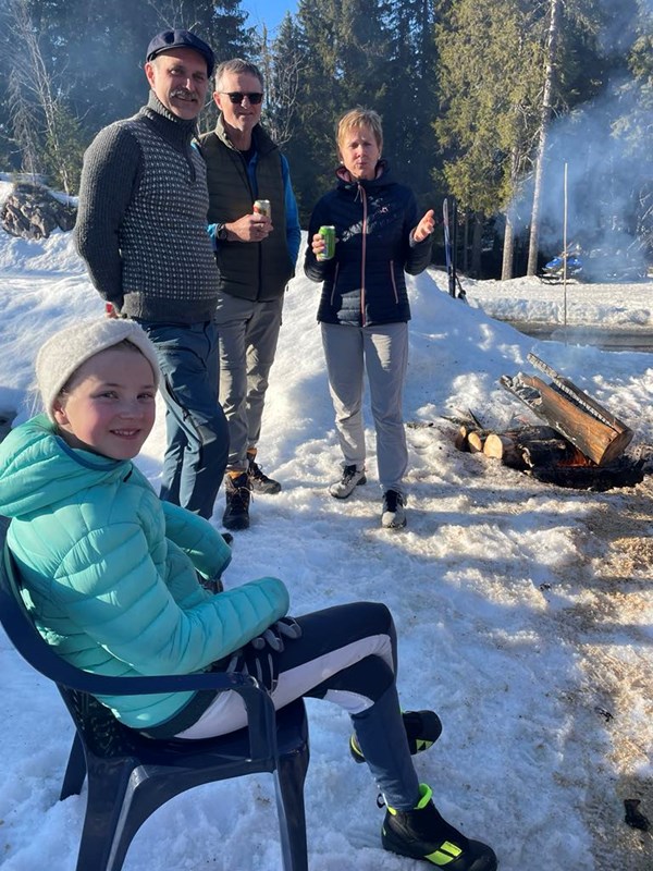 Vigdis Vestreng, Mathias Barra, Jakob Skogseid og Anne Sønstevold. Foto: Nina Grønnestad Heldrup.