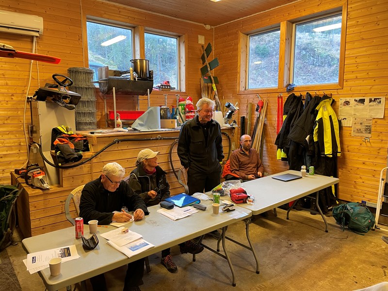 Styret, som ble gjenvalgt: Olaf Godli, Hege Brekke Kalvsjøhagen, Tore Heldrup Rasmussen, Eirik Formo. Foto: Lene Li Dragland